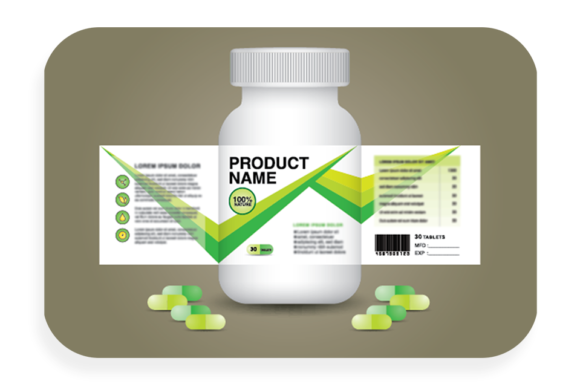 Dietary Supplements Label Compliance bottle label example